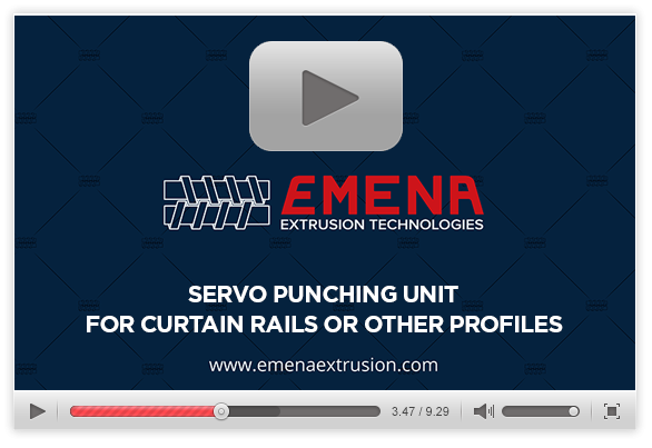 Servo Punching Unit For Curtain Rails Or Other Profiles